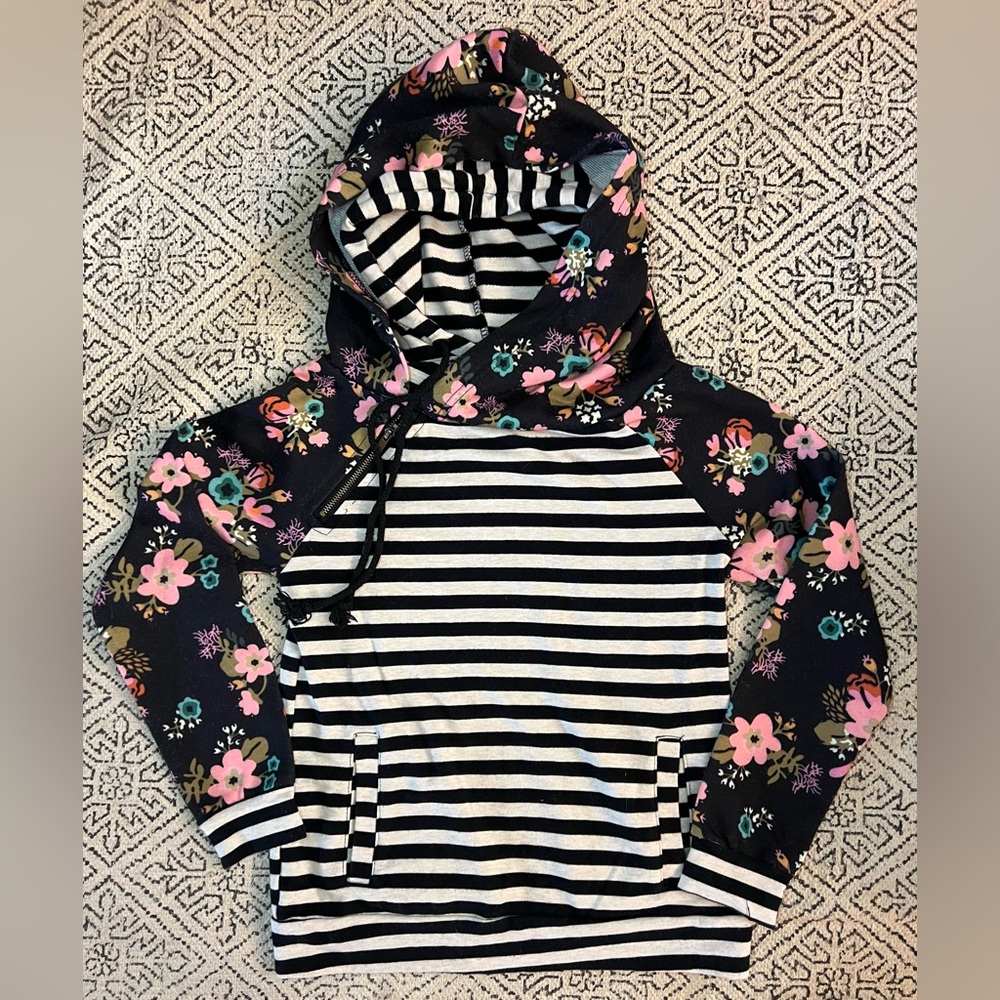 Ampersand Avenue double hooded sweatshirt